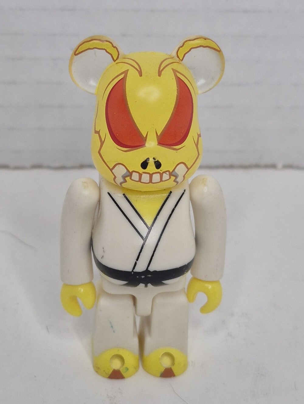 Bearbrick Series 9 Animal Yellow Skull Martial Arts Bear Figure Used